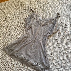 Vanity Silver Lace Chemise